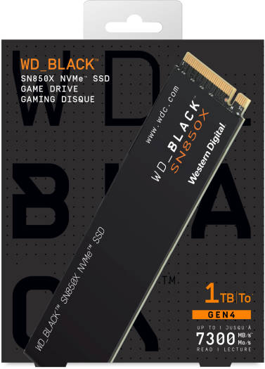 WD Black SN850X NVMe SSD 1TB PCIe Gen4